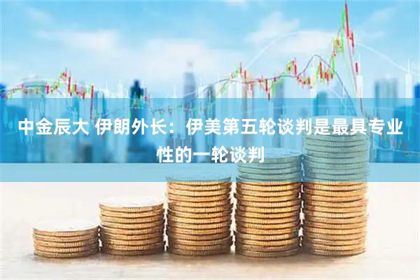 中金辰大 伊朗外长：伊美第五轮谈判是最具专业性的一轮谈判